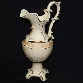 Кувшин "Ветка с ягодами" кремовый, со стразами Swarovski